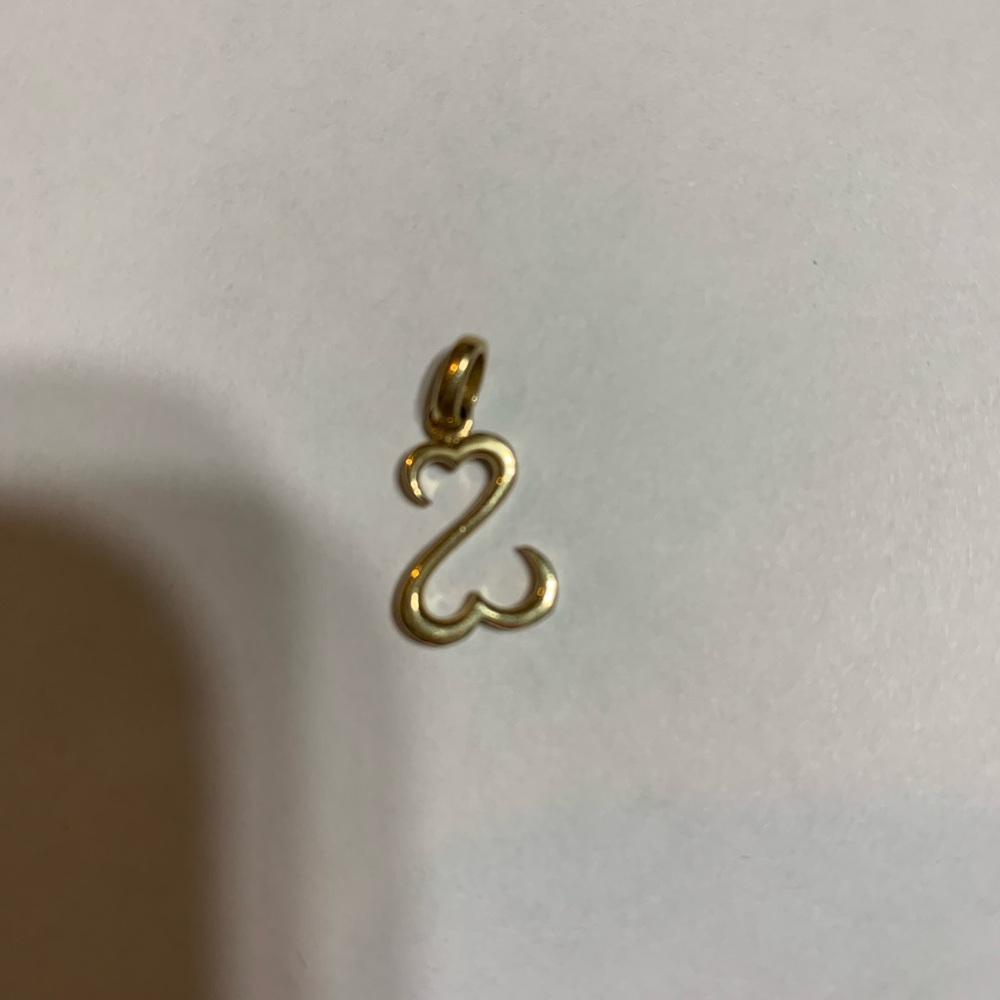 14k Open Heart Pendant